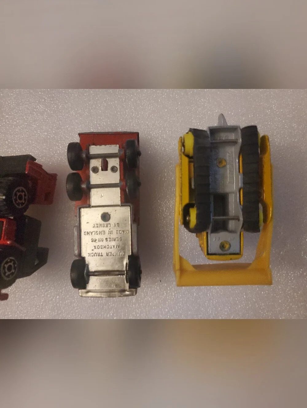 4 Vintage Matchbox Lesney Various Diecast Toy Construction Vehicles Lot